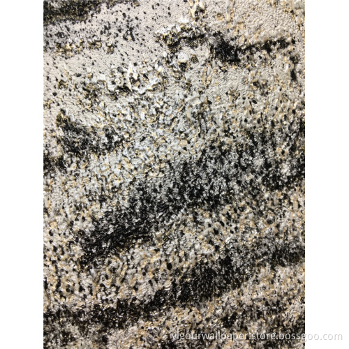 Modern Emboss Wall Paper PVC Wallpaper Hot Sale